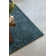 Solid Colour Machine Woven Teal Area Rug
