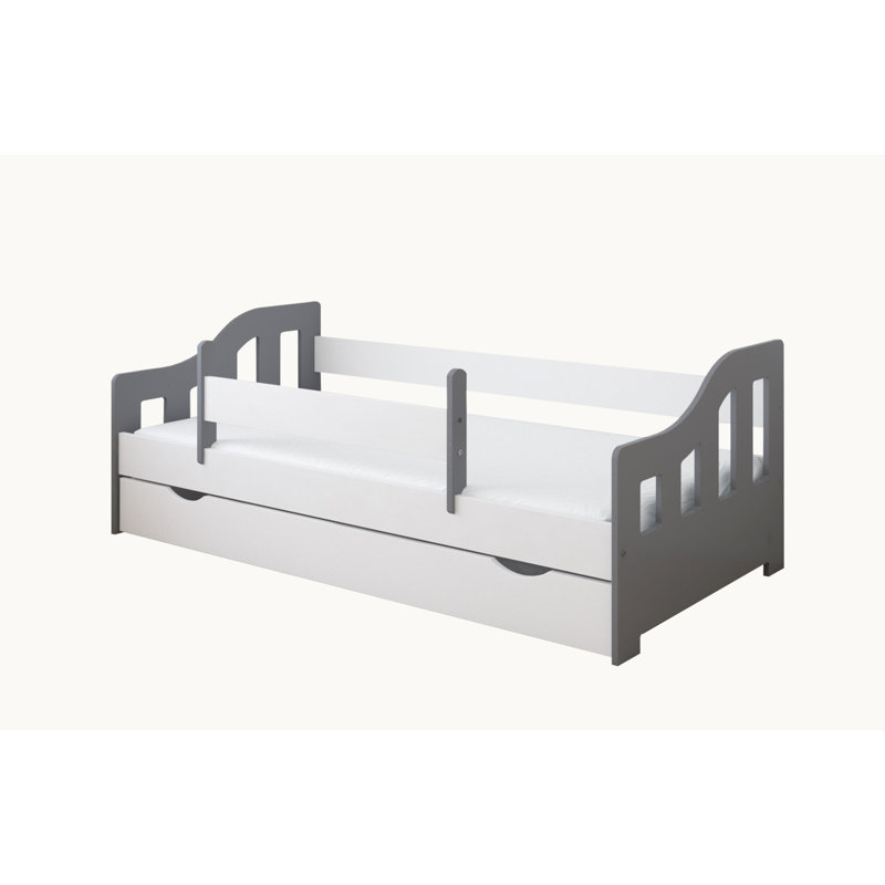 Lawrence Cabin Bed with Storage Included, Grey, 70 x 140 cm