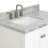 Cambridge 37'' Single Bathroom Vanity with Carrara Marble Top-26337881-132471784