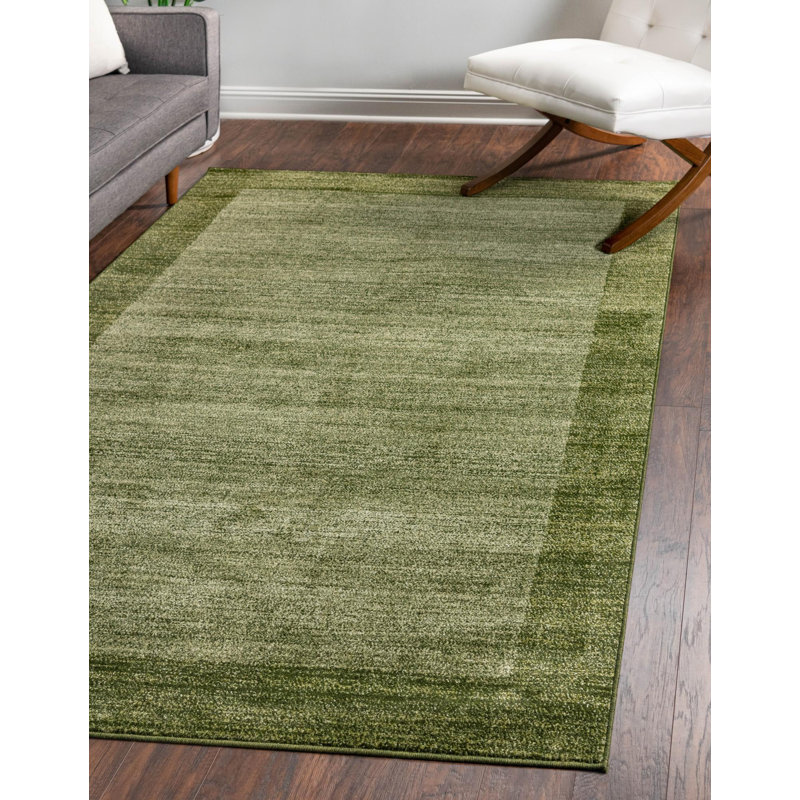 Tapis vert clair Hermina, Rectangle 8 pi x 11 pi 4 po