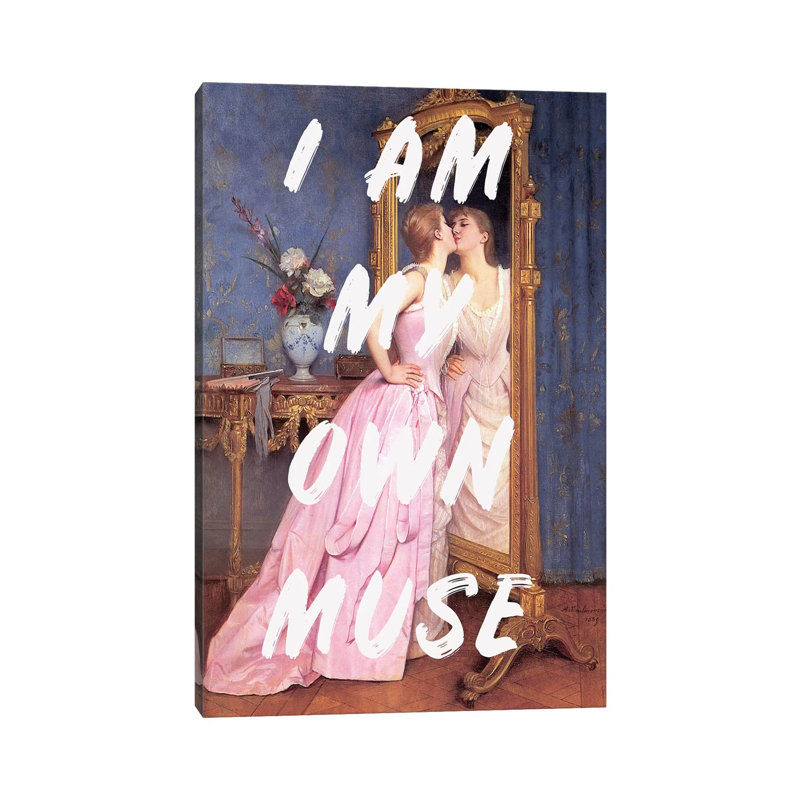 Muse - Painting on Canvas, Wrapped Canvas, 66.04cm H x 45.72cm W x 3.81cm D
