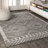 Amir Moroccan Beni Souk Gray/Cream Rug-717586114
