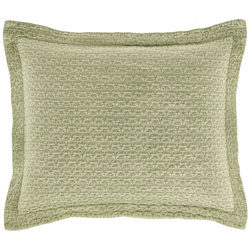 Hawley Matelasse Sham, Dutch Euro, Sage