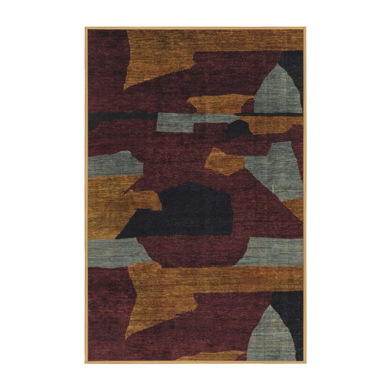 Abstract Indoor Rug, Rectangle 5' x 8'