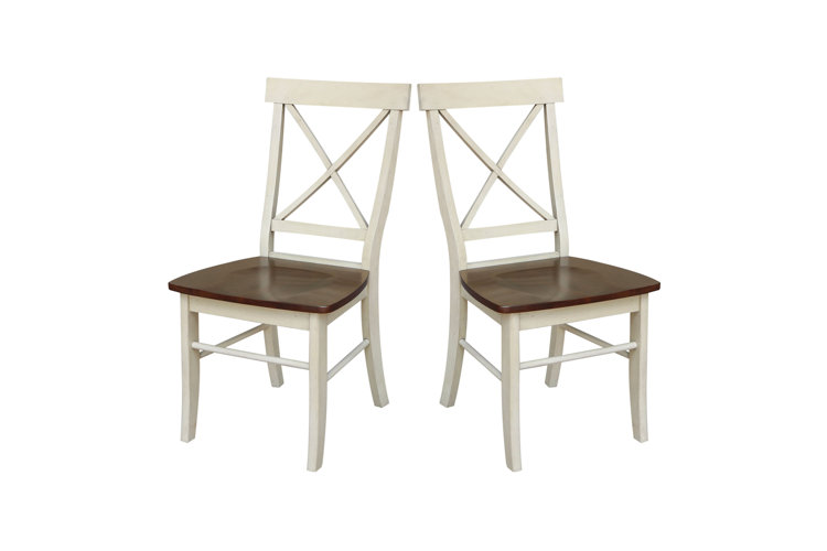 Solid Wood Cross Back Side Chair