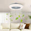 55cm Ceiling Fan with LED Lights-1099223142