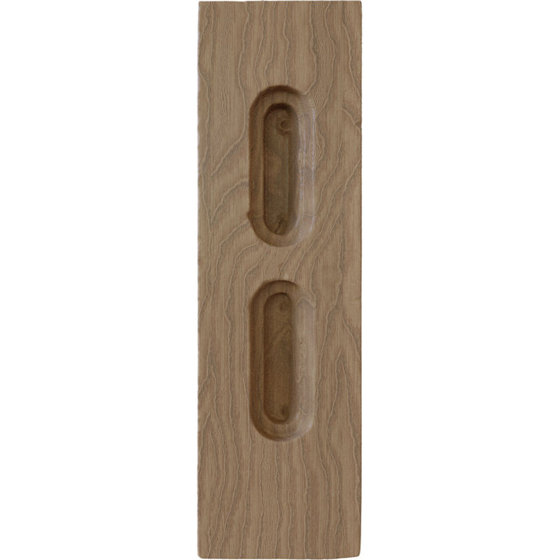 Petit support olympique en bois, Acajou