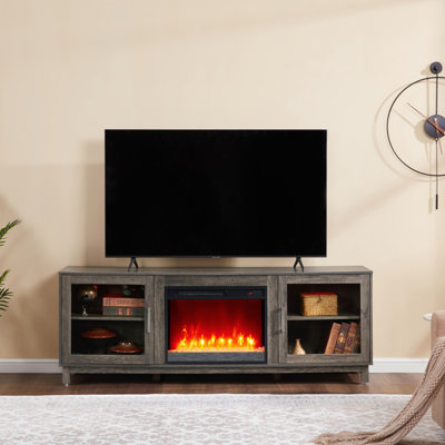 TV Stand Console with Fireplace and Heater