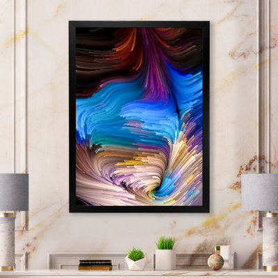 Élégance de liquide Art X - reproduction d'art moderne sur toile
