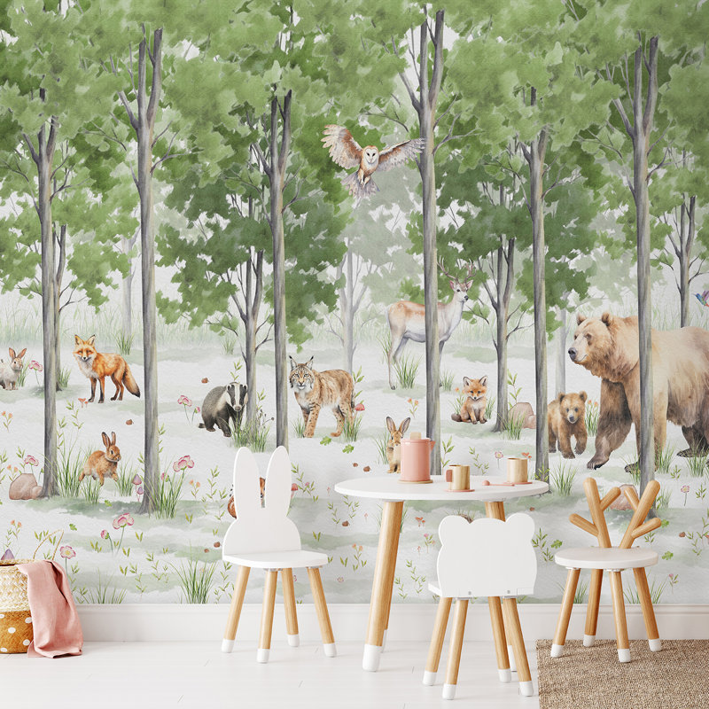 Murale animaux des bois