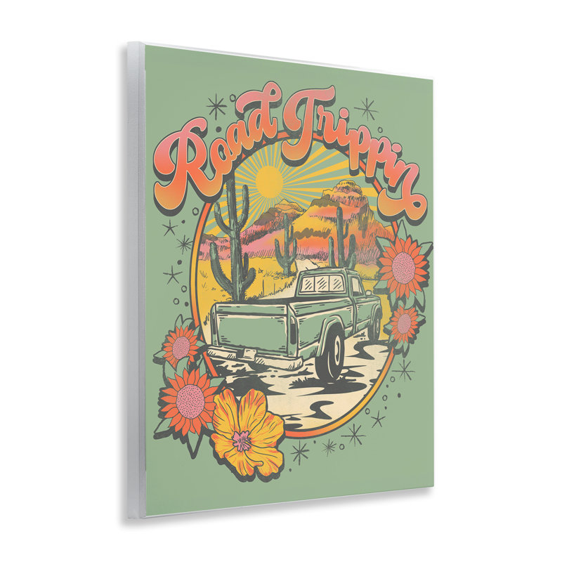 Plaque murale de camion rétro Road Trippin, design par Jedco Brands, Inc.