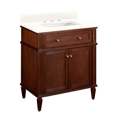 30"" Elmdale Single Bathroom Vanity Set with Rectangular Undermount Sink -  Signature Hardware, 464652