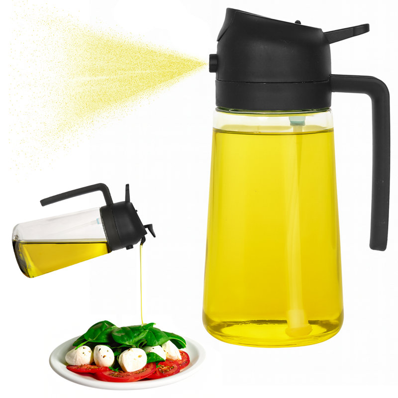 Argon Tableware 2-in-1 Glass Olive Oil Spray Bottle