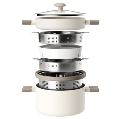 Stock Multipurpose Pasta Pot with Strainer Lid
