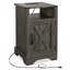 Table d'appoint de table de chevet avec prises électriques Farmhouse-1779305064
