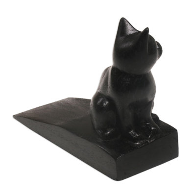 Channelview Kitten Wood Wedge Floor Stop