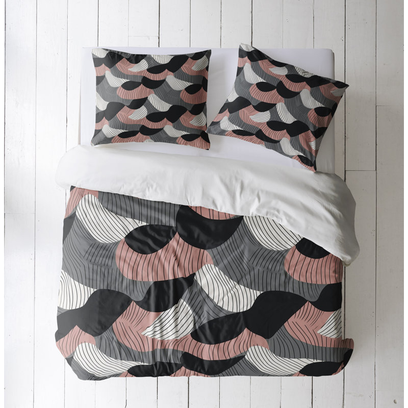 Abstract Duvet Cover, King Duvet Cover + 2 King Shams