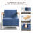 Coan Outdoor Patio Modern Style Metal Conversation Set Seating Group With Coffee Table-884457432