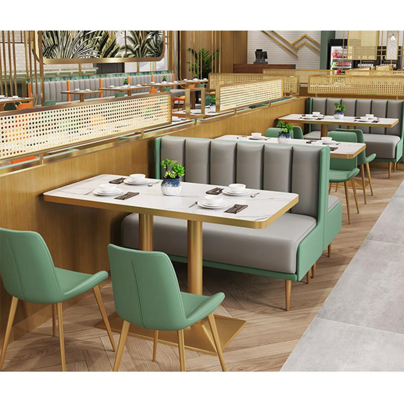 Banc rembourré en similicuir restaurant Cafe