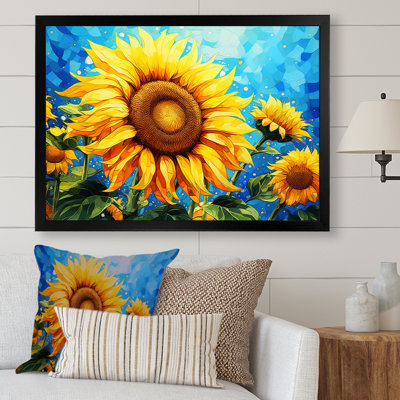 Sunflowers Salute Golden Radiance sur toile
