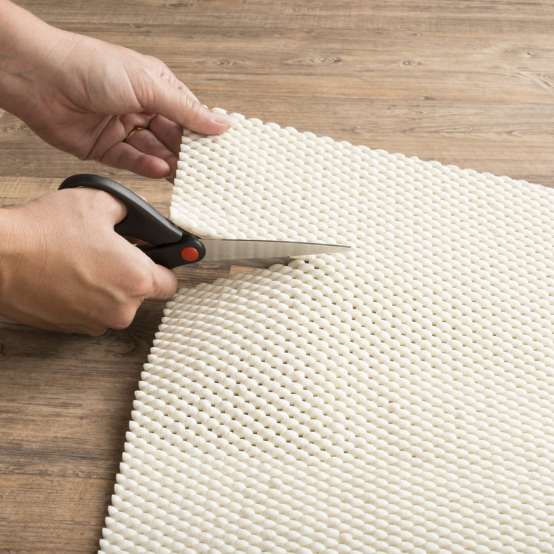 Adalius 0.16'' Thick Non Slip Rug Pad, Rectangle 10' x 13'