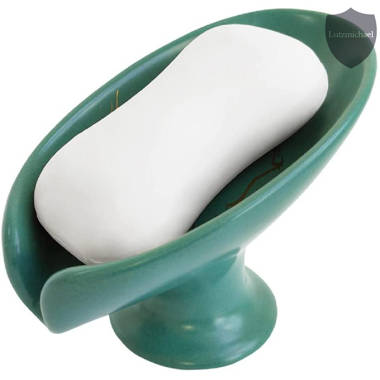 Rebrilliant Ceramic Self Draining Leaf Soap Dish