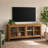 Bateson Modern Window Pane TV Stand/Sideboard with Sliding Doors, 74 Inch-509984593