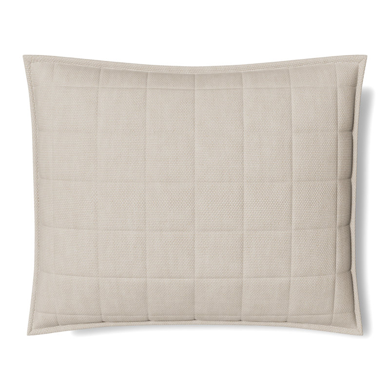 Panama Pillow Cover & Insert, Rectangle 30"H x 36"W, Flax