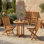 Chaise de patio pliante en teck Pellerin