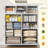 Dresser For Bedroom With 12 Drawers, Chest Of Drawers With 4 Side Pockets-1844239652