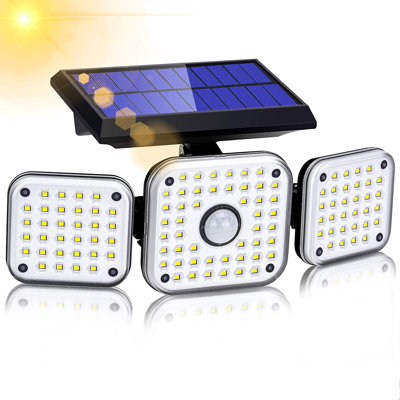 Solar Motion Sensor Lights Outdoor, Adjustable 112 LED Waterproof 270 Degree Wide Angle Security Lights For Porch Garden Patio Yard Backyard (Set Of 2)