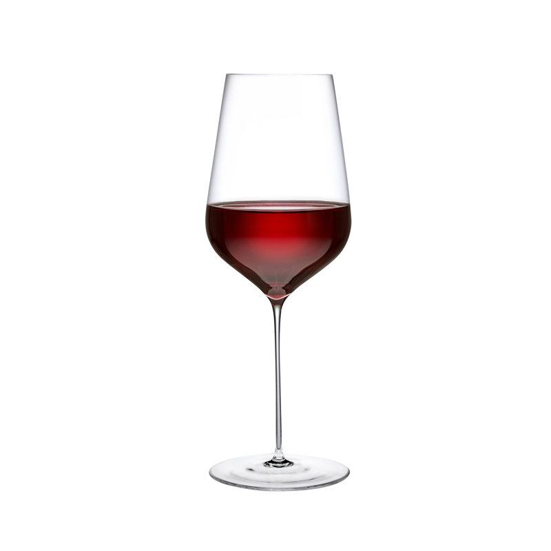 Tige zéro 17,25 oz Verre à vin cristal rouge