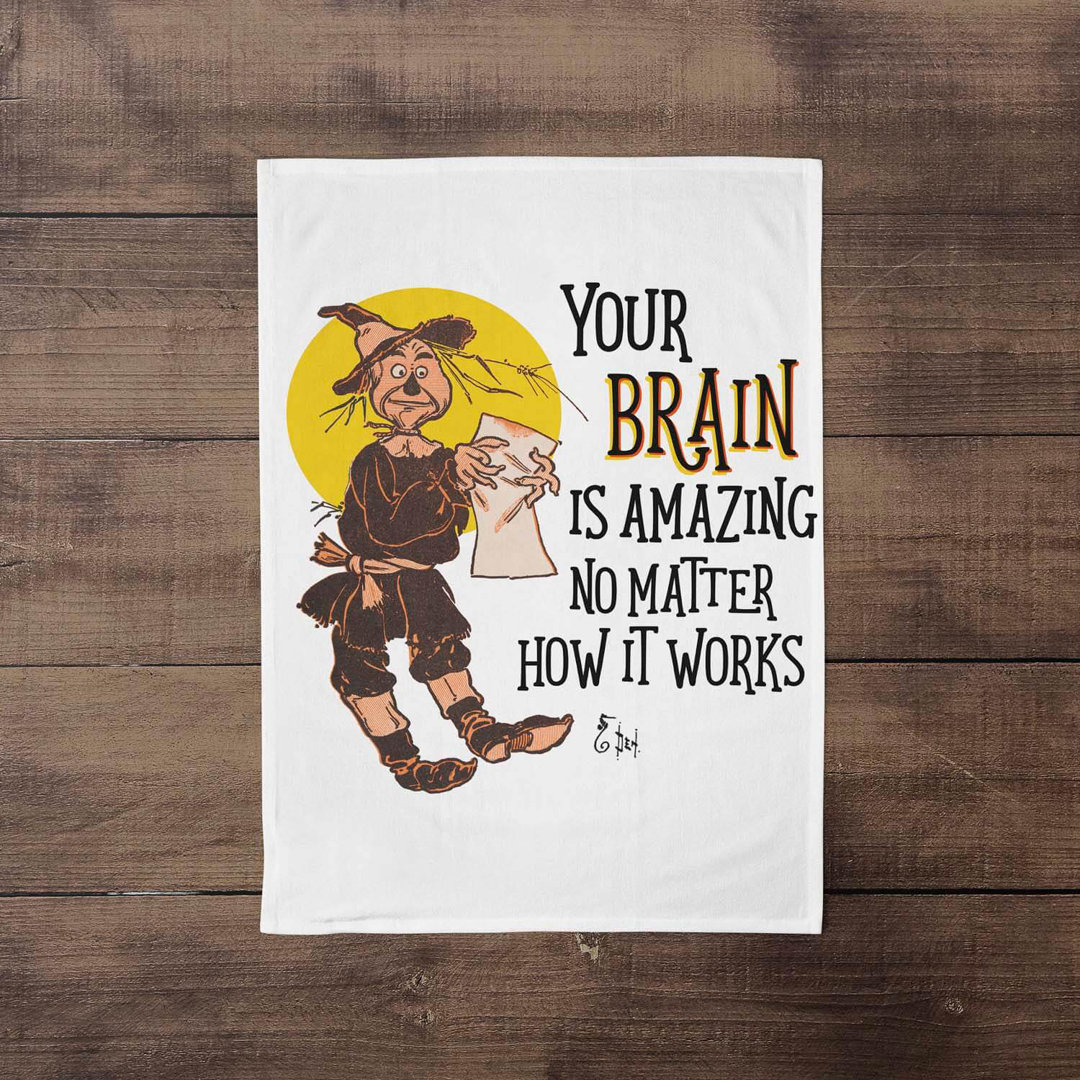 Scarecrow Paper - the Wizard of Oz Tea Towel