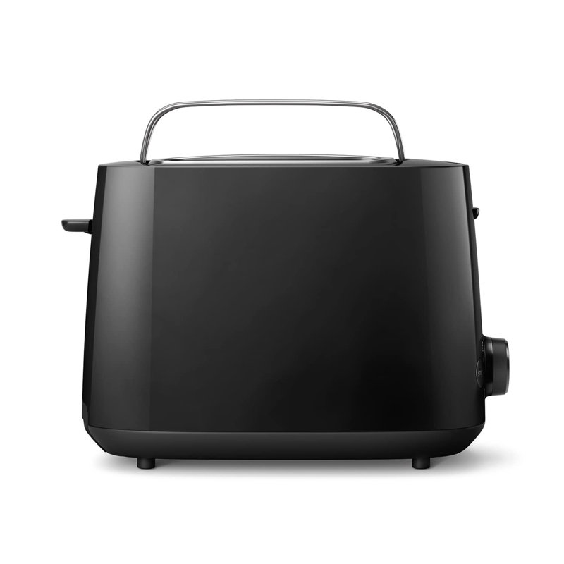 2 slices of 830W black toaster