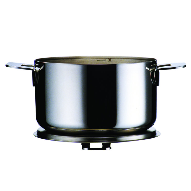 Pot à trois couches MEPRA Attiva (acier inoxydable, aluminium, acier inoxydable magnétique)