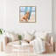 « surfer golden retriever », reproduction d’impression sur toile tendue-67775062-67775063