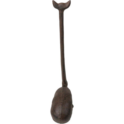 Rustic Cast Iron Marine Sperm Whale With Long Tail Kitchen Paper Towel Holder