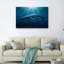 Tableau sur toile représentant une baleine sous l'eau (lot de 1)-498714741