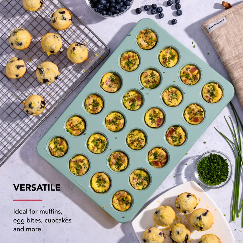 KitchenAid® 24-Cup Nonstick Aluminized Steel Muffin Pan, Cardamom