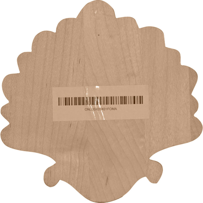 Small Maple Wood Carved Foster Center Applique