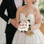 18 têtes / bouquet de fleurs artificielles en soie artificielle pour mariage-114217345