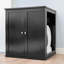 Refined Self Cleaning Litter Box Cabinet, Mahogany-827202414