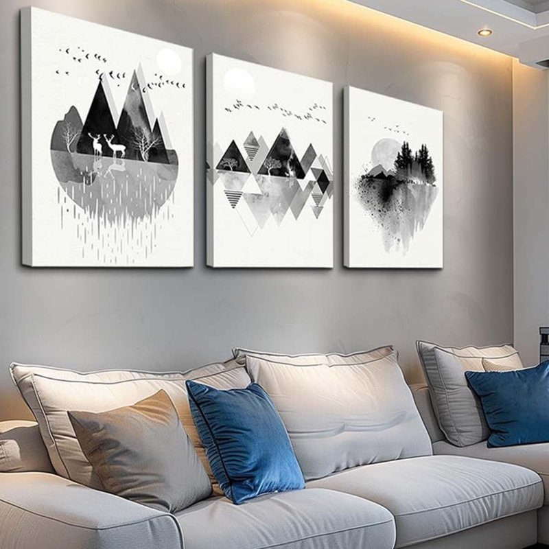 3 Piece Wrapped Canvas Print, 60 cm H x 40 cm W