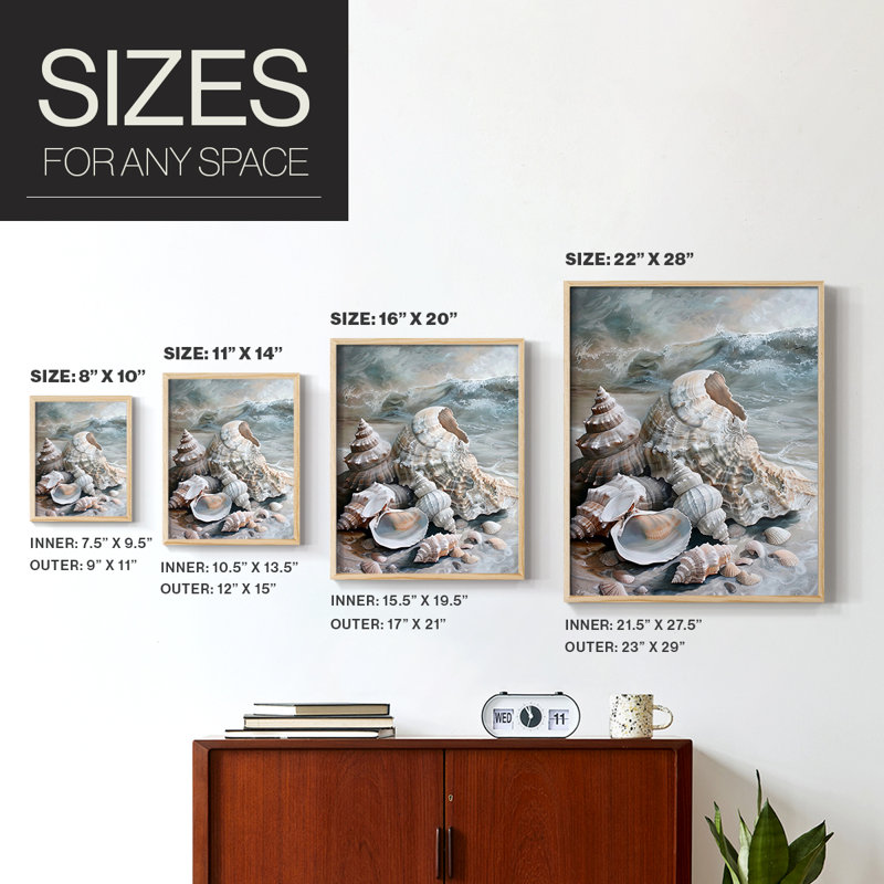 NAUTICAL Series CCL XXXIX, reproduction encadrée - bois massif, Naturel, H 11 po x l 9 po