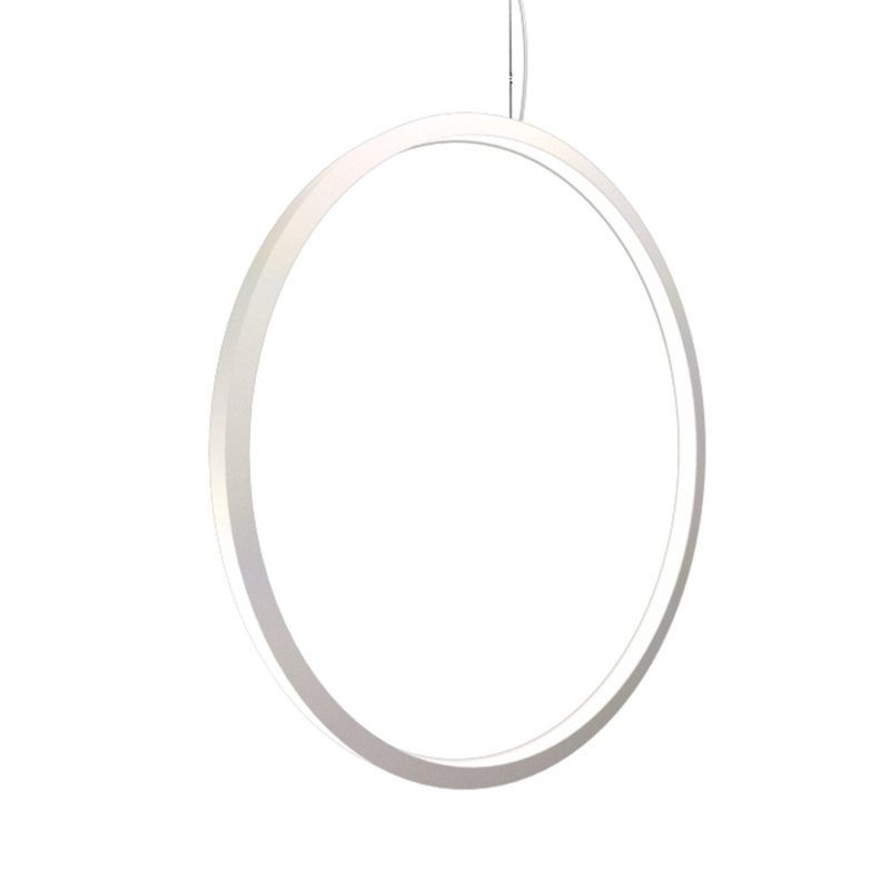1 - Light LED Pendant, Imbuia, 35.1" H x 35.1" W x  1.17" D