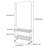 Farhee 26.4 " Industrial Pipe Clothing Rack-2111208289