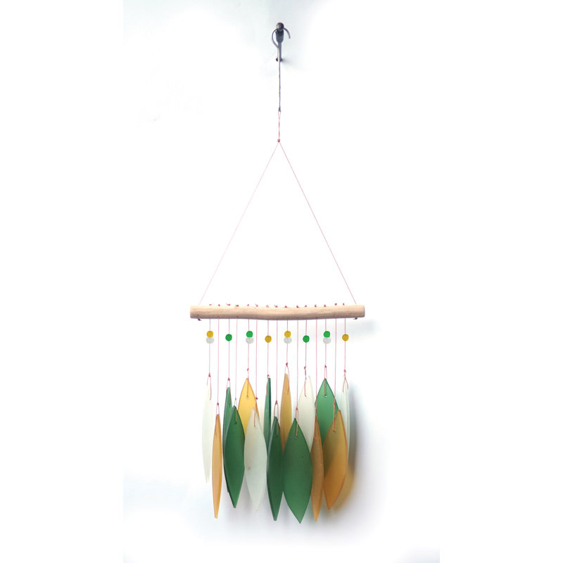 Carillon en verre Shelah, H 21 po x l 7,5 po x P 0,75 po, Margarita