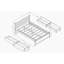 Lit plateforme avec rangement en bois massif Farad