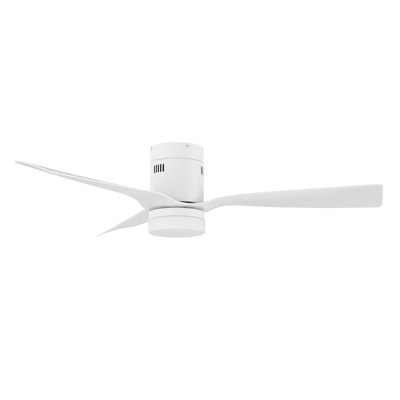 Striver Smart Flush Mount Ceiling Fan with Remote Control and Light Kit Included