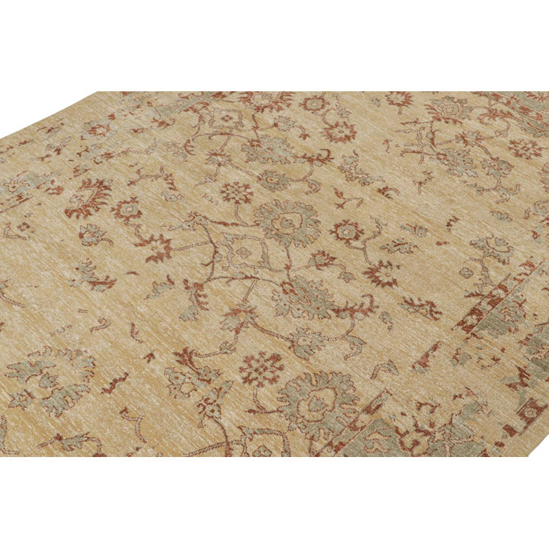 Handmade Silk and Wool Area Rug